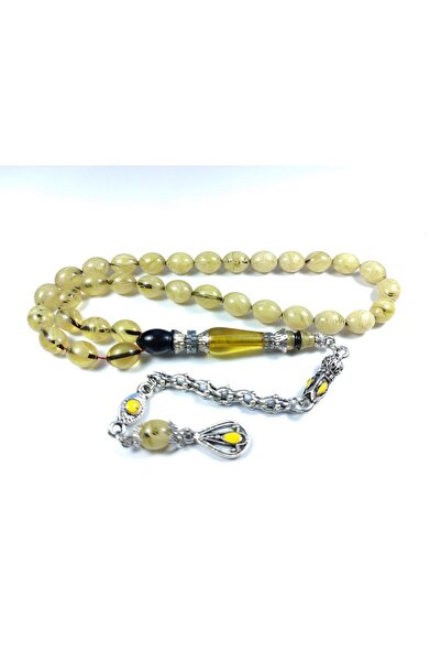 İskeçe Tesbih مجموعة شرابة فضية ألمانية مطرزة باللون الفضي من Imame العنبر ال...