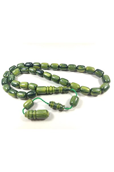 İskeçe Tesbih Emine Rişvani Usta Eser Multi Color Sıkma Kehribar Certificat 4292