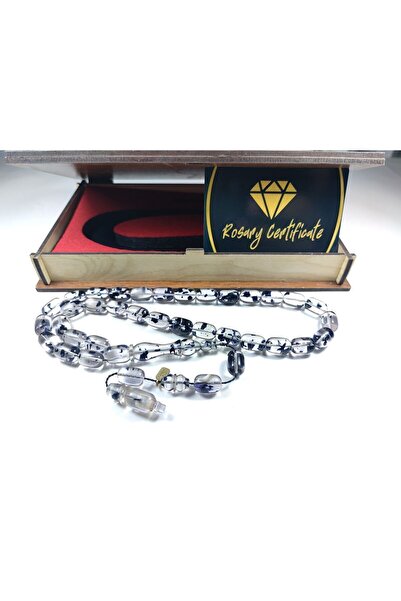 İskeçe Tesbih Furkan Gül Usta Eseri Semnat Diamond Shine Foc-i Chihlimbar Cer...