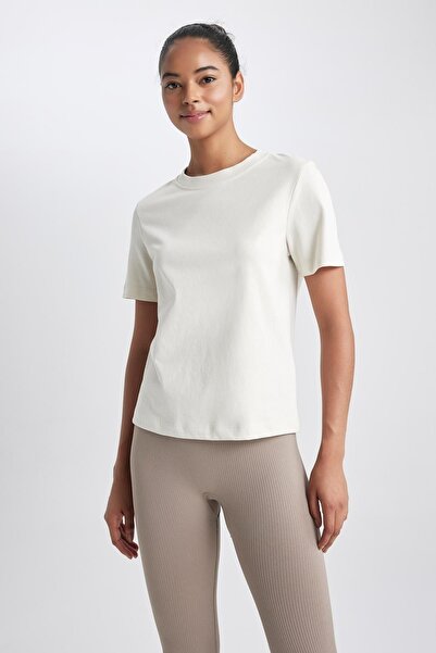 DeFacto Tricou sport cu mânecă scurtă, cu decor standard, cu mânecă scurtă, A...