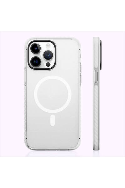 Benks iPhone 14 Pro Max Uyumlu Kılıf Magsafe Şarj Özellikli Mat Arka Yüzey Be...