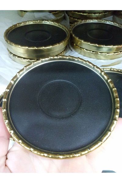 İpek Gold Gilded Edged Cup Plate (6 Pieces)