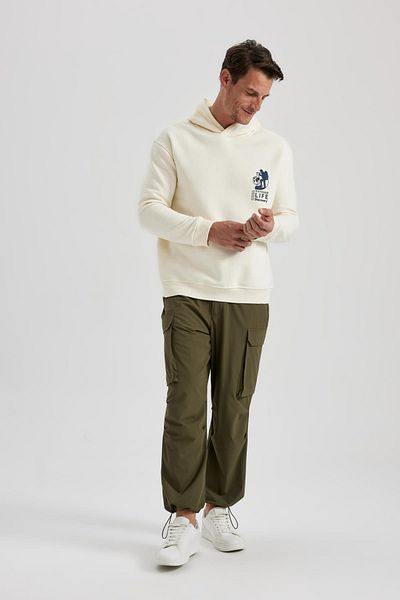 DeFacto Discovery Channel Hooded Oversize Sweatshirt - A5354ax23au