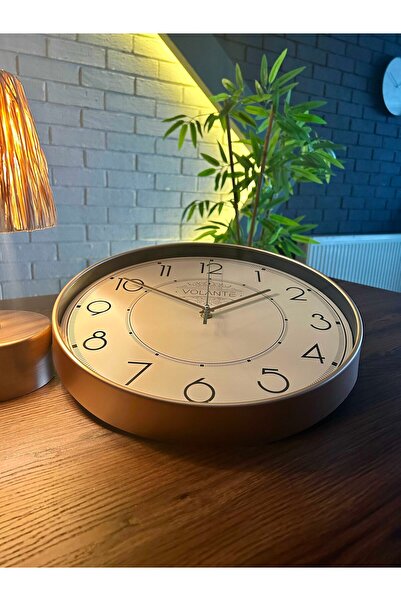 Puzzle Store VOLANTE Modern Duvar Saatleri PLAIN Serisi 35 cm Ø Gerçek Cam