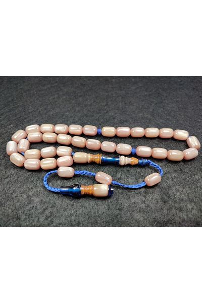 İskeçe Exclusive Emine Reşvani Master - Work Imame, Hitame, Kuka, Old Catalin Combination Crimped Amber Certified 5206