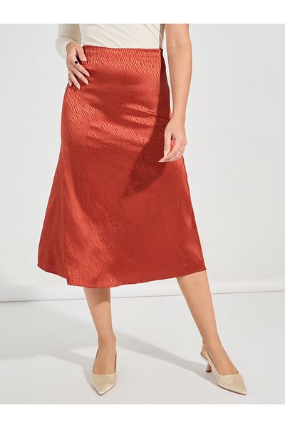 Causey By Styli Jacquard Midi Skirt