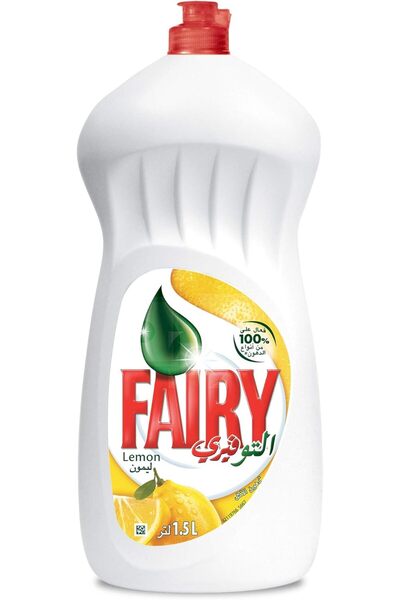 Fairy صابون سائل لغسل الأطباق بالليمون 1.5 لتر
