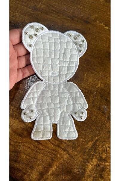 Gönülden Tasarım Beli cirkon Sa kamenčićima aplikacija sa šavovima - 20x12 cm