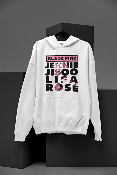 MAGORS BLACKPINK - Hanorac cu glugă cu mânecă lungă din bumbac cu 3 fire