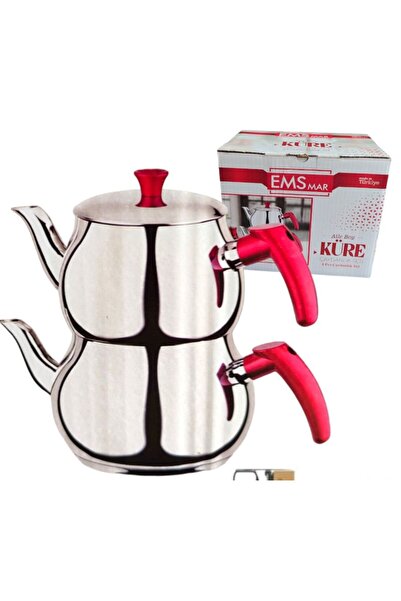 HOM KÜRE Paslanmaz Çelik Kendinden Süzgeçli AİLE BOY ÇAYDANLIK