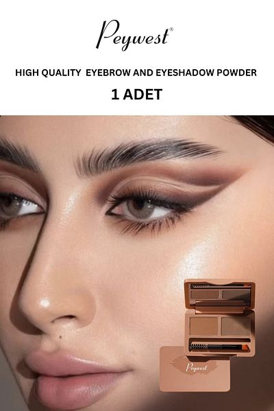PEYWEST Professional Eyebrow and Eyeshadow - Eyeshadow and Eyebrow Powder