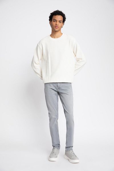 DeFacto Pedro Slim Fit Στενή Εφαρμογή Κανονική μέση με στενό πόδι Jean παντελόνι B3103ax23au