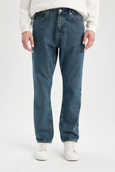DeFacto Straight Cut Regular Waist Tube Leg Jeans - B4683ax24sp