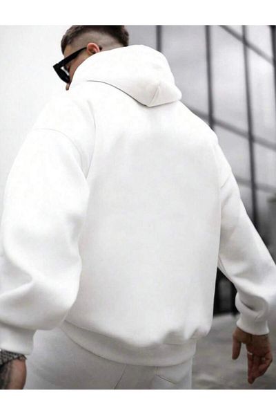 CAST COLLECTİON Ανδρικό φούτερ με στάμπα White Believer Oversize
