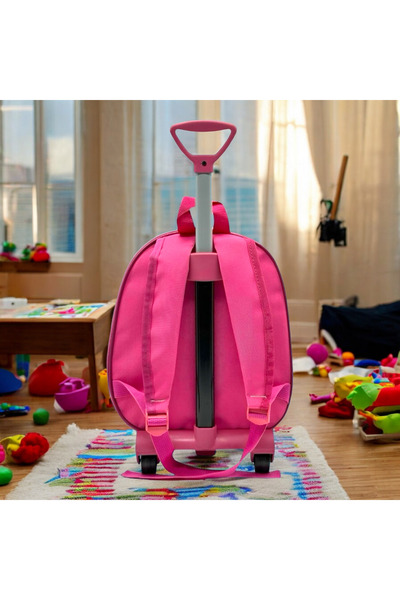 Shopiolog Anaokulu Kreş Çocuk Valiz Sırt Çantası Çekçekli Tekerlekli