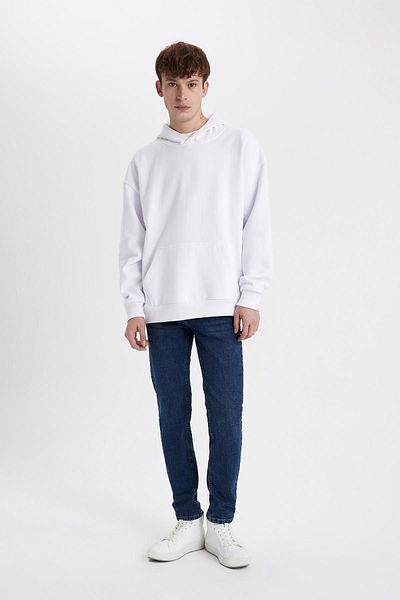 DeFacto Slim Tapered Fit Narrow Fit Regular Waist Shrinkable Leg Jean Trousers A4368ax23au