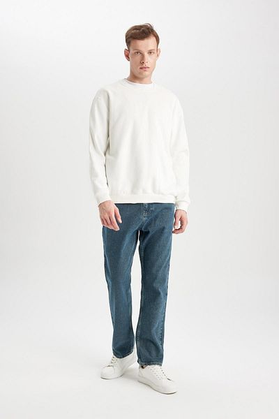 DeFacto Straight Cut Regular Waist Tube Leg Jeans - B4683ax24sp