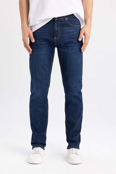 DeFacto Sergio Regular Fit - Regular Waist Tube Leg Jean Παντελόνι B0733ax23wn
