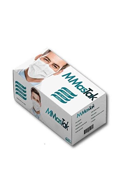 mmastak قناع جراحي مكون من 3 طبقات يحتوي على 50 قطعة قناع طبي مع سلك للأنف