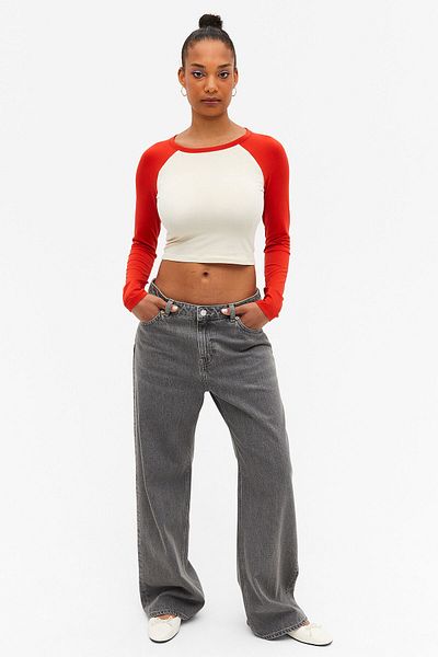Monki Red Selene Women's Blouse - 120688900223