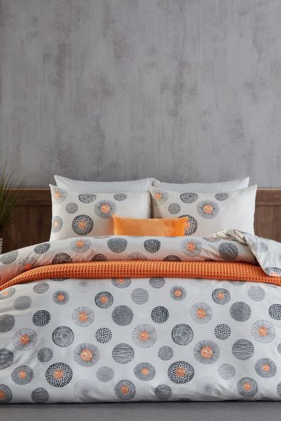 Doqu Home Σετ παπλωματοθήκη Cosmos Single King Size Grey Polycotton