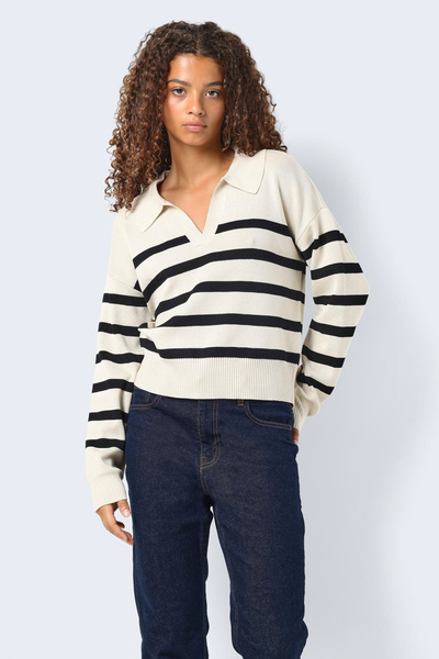 Noisy May Nmfı L/S Polo Neck Knit Fwd Noos