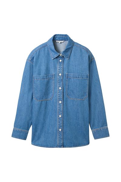 Tom Tailor Denim Cămașă din denim cu croiala relaxată