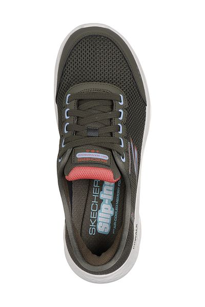 SKECHERS Zelené vycházkové boty