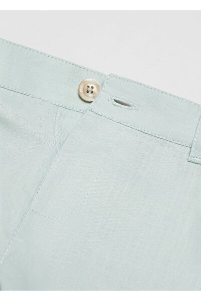 MANGO Baby Keten karışımlı bermuda şort