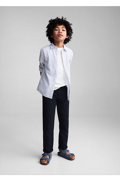 MANGO Kids Tricou Albastru Pentru Copii