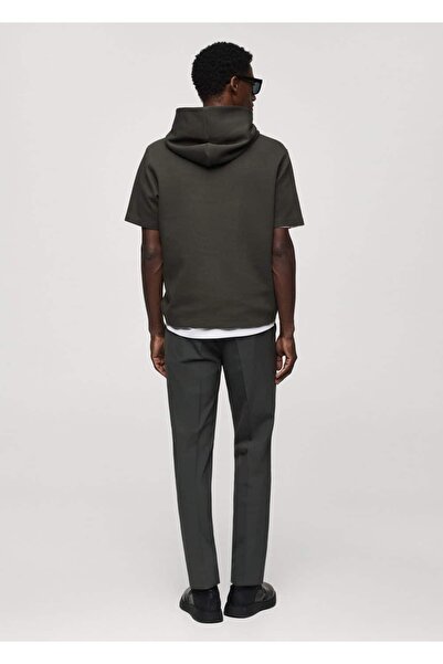 MANGO Man Kısa kollu kapüşonlu sweatshirt