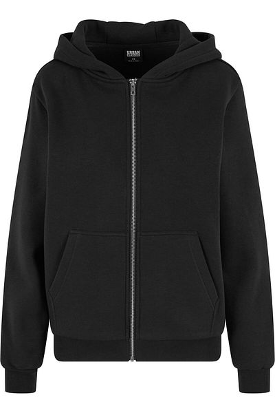 Urban Classics Flauschige Damen Strickjacke mit Reißverschluss