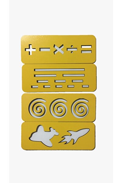 Trendy Toys Eğitici Ahşap Çizgi Çalışmaları Sayılar Ve Şekiller Montessori El Kası Geliştirme