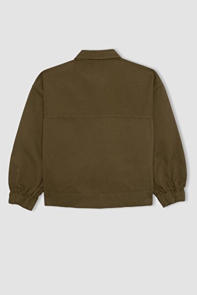 DeFacto Girls Oversize Wide Fit Gabardine Long Sleeve Shirt A8813A823Au