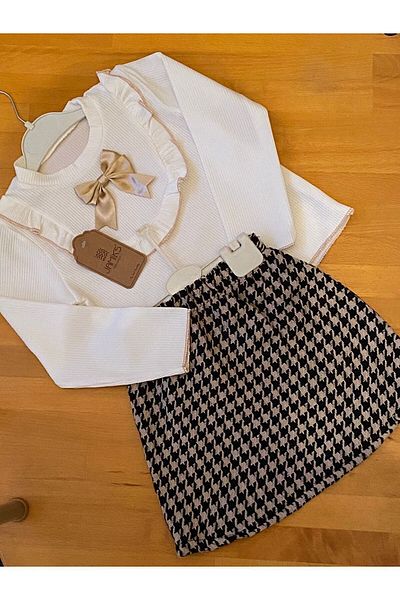 MUTLUDÜNYAM Double Suit Set with Skirt for Children