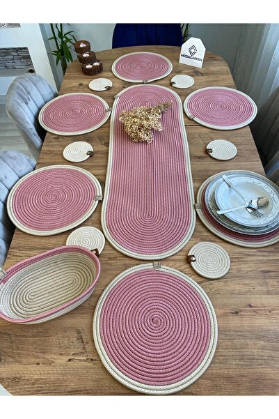 Genel Markalar hasır jüt sunum tabak altlığı  supla amerikan servis  runner s...