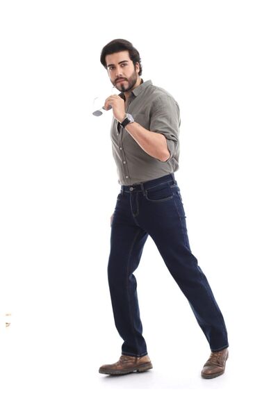DPR's JEANS Erkek Mavi Dark Büyük Beden Zagor Jeans 667