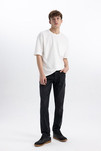 DeFacto Pedro Slim Fit Jeans - κανονική μέση, στενό πόδι B4539ax23au