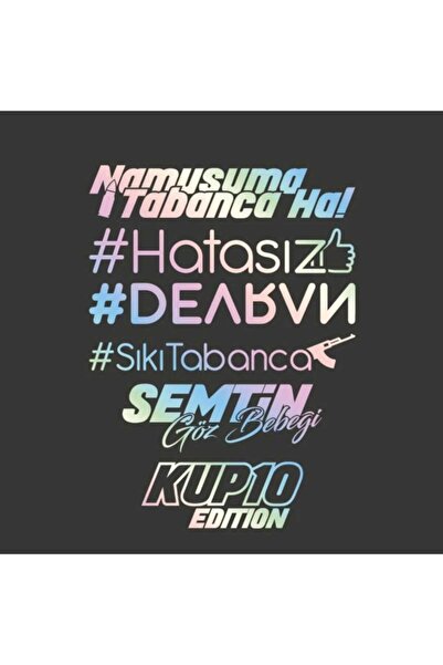 KC TASARIM Hologram Arka Cam Sticker Oto Aksesuar Çıkartma