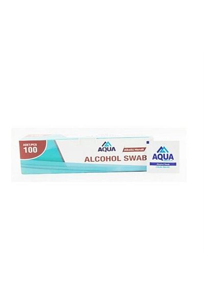 Aqua Alcohol Swab 100 Pieces