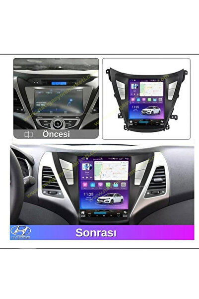 NAVMİNA Hyundai Elantra 2011-2012 Uyumlu 9.7 Inç Tesla 4-64 Gb Multimedya
