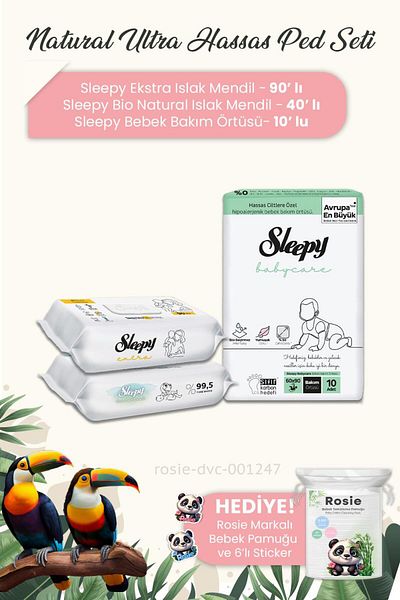 Sleepy ROSIE Baby Care Cleaning Set - Set of 3