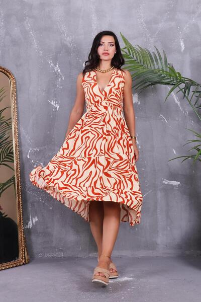 ZEYWEAR Double Breasted Collar Back Lace up Dress