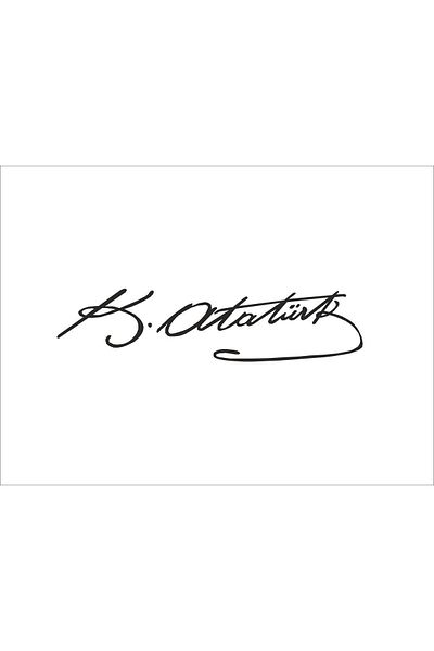 SEÇ K.atatürk Signature Sticker Vehicle Sticker