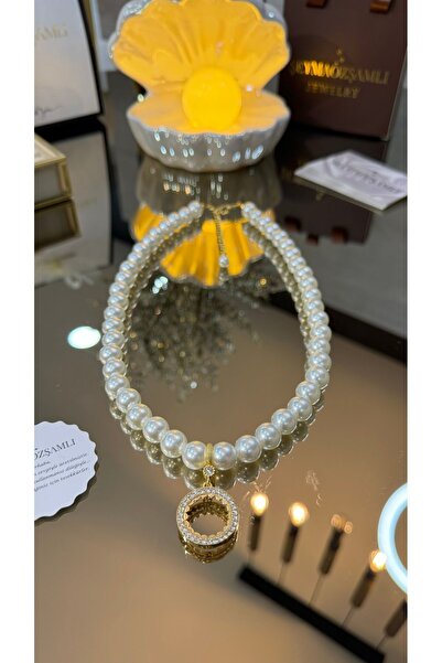 Şeyma ÖZŞAMLI Klasik Model Çeyrek Altın Inci Kolye