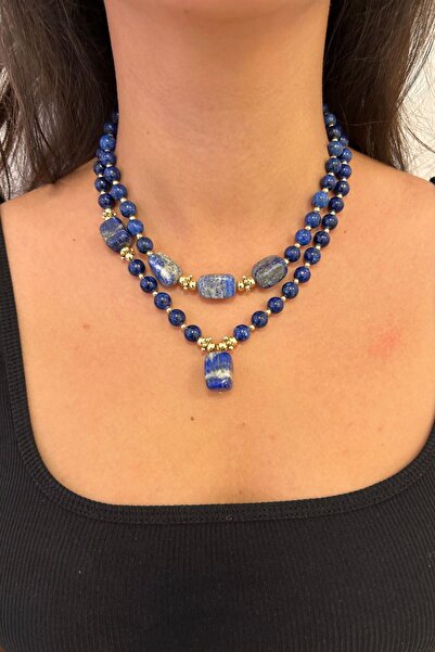 Suerte Accessories Lapis Lazuli Doğal Taş Sodalit Doğaltaş Uç El Yapımı Özel ...