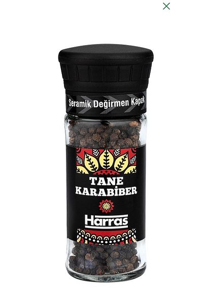 Harras Grain Black Pepper Mill Lid 50 Gr