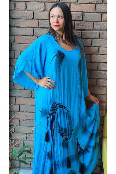 Park Moda 1419 Rochie Italiană Brodată Model Jumătate Manecă