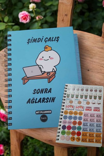 ÇEÇEN HOME După ce lucrezi, plângi, caietul elastic pentru agendă