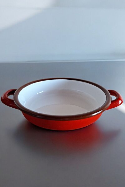 Seltar Home Goods Kırmızı Emaye Sahan 18cm